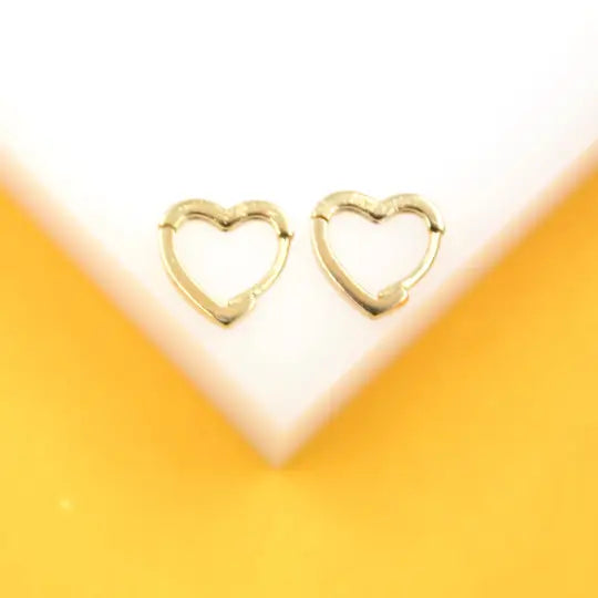 MIA Jewelry | Earrings | 18k Gold Filled Heart Hoops