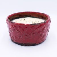 Swan Creek Vanilla Pound Cake Holiday Pottery Bowl Candle 17 oz.