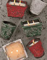 Swan Creek Alpine Festival Holiday Small Square Pot Candle 9oz.