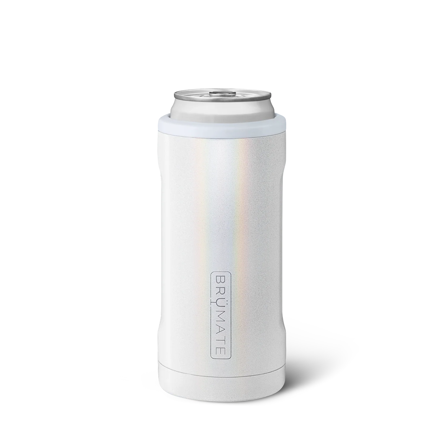 Brumate | Glitter White | Hopsulator Slim 12oz.