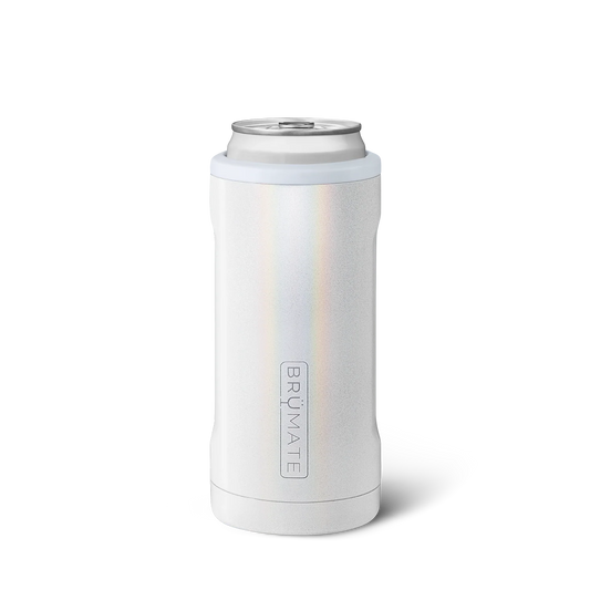 Brumate | Glitter White | Hopsulator Slim 12oz.