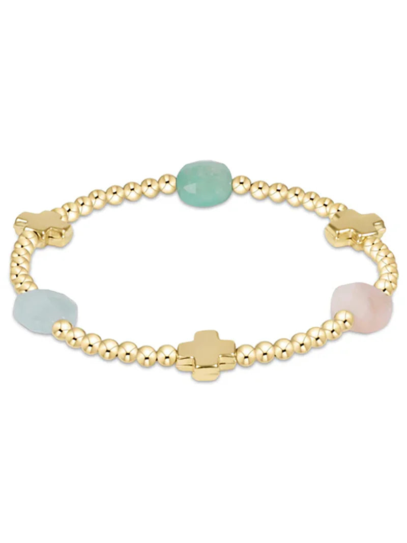 enewton | Signature Cross Admire Gold 3mm Bracelet | Hot Mess