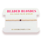 Beaded Blondes | January Garnet Birthstone Bracelet | Standard 6.75
