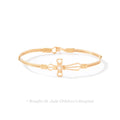 Ronaldo Jewelry | Jesus Loves Me Bracelet | 14K Gold Artist Wire | Size 7