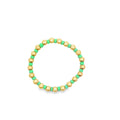 MIA Jewelry | Bracelet | 5mm Gold Bead Colorful | Lime