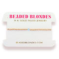 Beaded Blondes | March Aquamarine Birthstone Bracelet | Standard 6.75