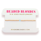 Beaded Blondes | March Aquamarine Birthstone Bracelet | Standard 6.75