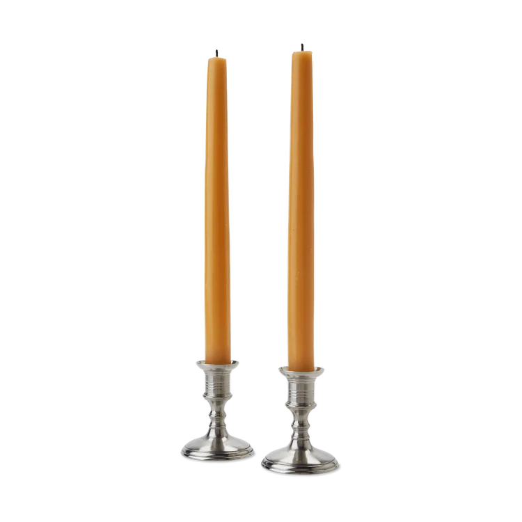 Match Inc | Prato Pewter Candlesticks, Pair