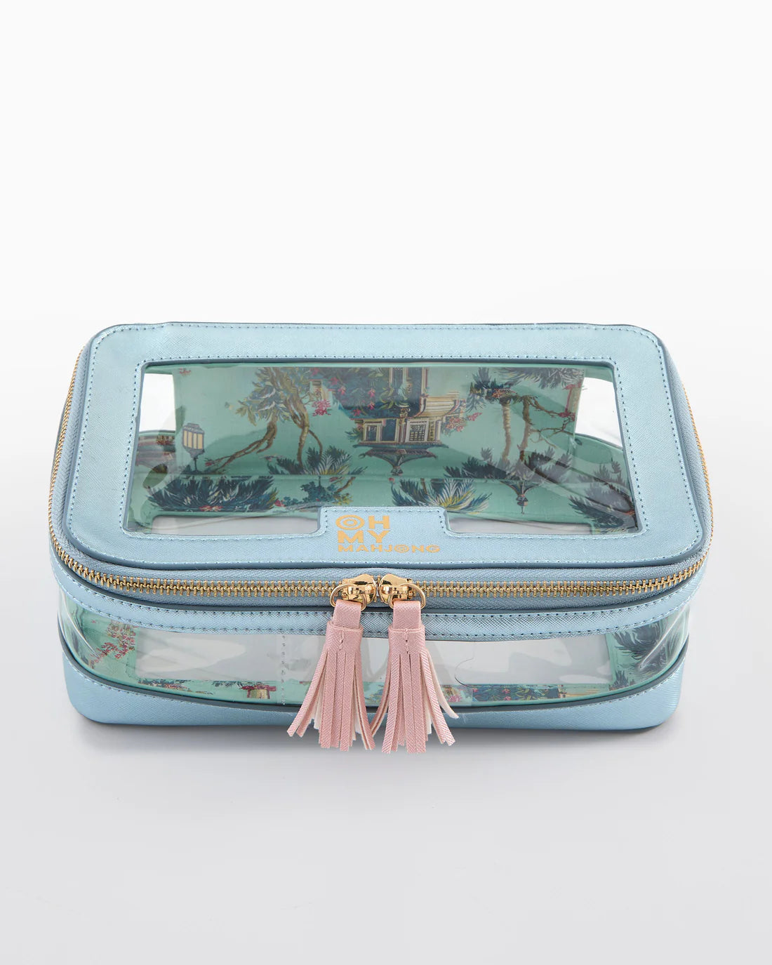 Oh My Mahjong! | Metallic Light Blue | Tile Storage Bag