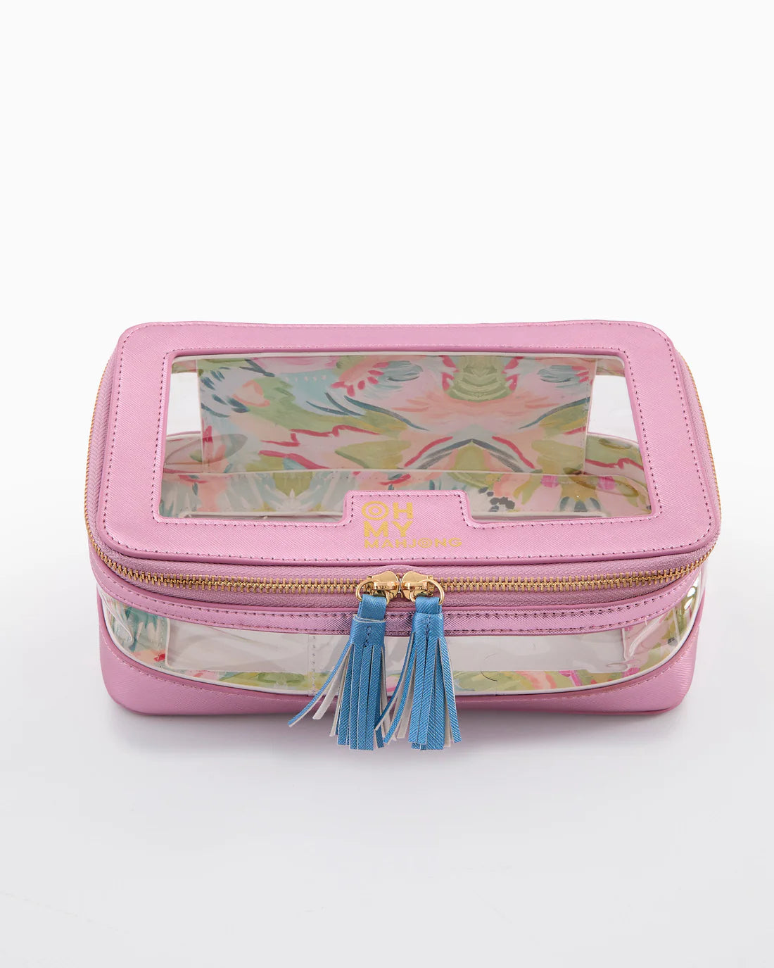 Oh My Mahjong! | Tile Storage Bag | Metallic Light Pink