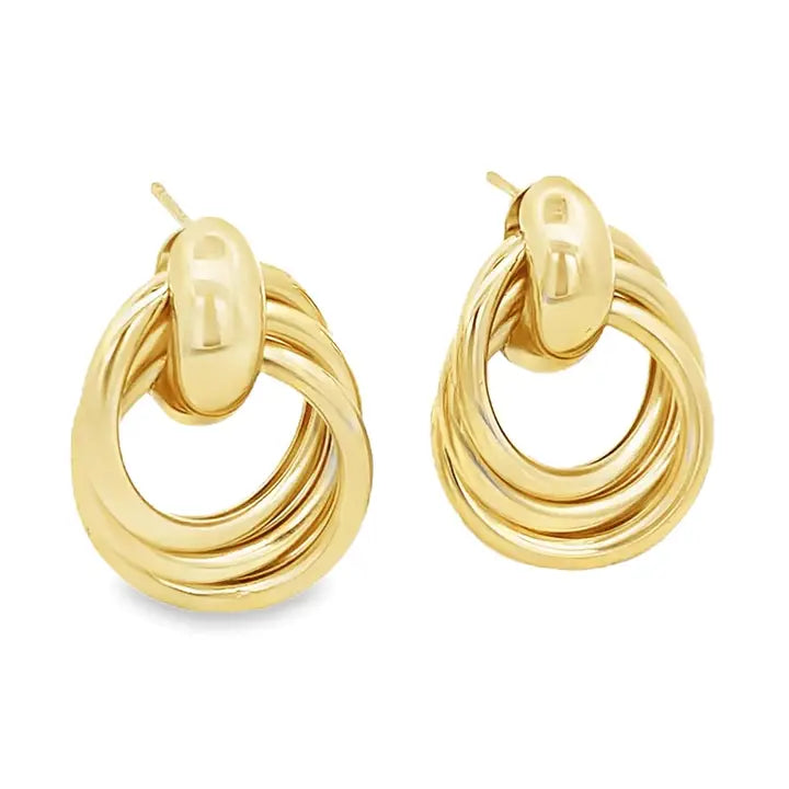 MIA Jewelry | Earrings | Triple Ring Intertwined Earrings