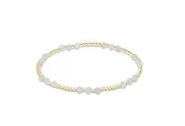enewton | Gold Joy 3mm Gemstone Bead Bracelet | Moonstone