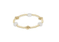 enewton | Signature Cross Admire Gold 3mm Bead Bracelet | Moonstone