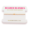 Beaded Blondes | November Topaz Birthstone Bracelet | Standard 6.75