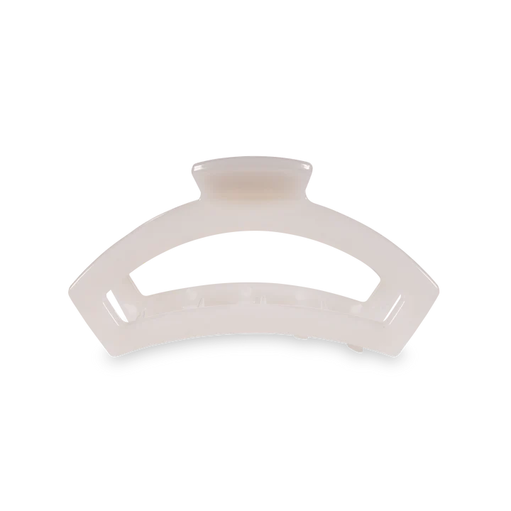 Teleties | Open Hair Clip | Medium | Coconut White