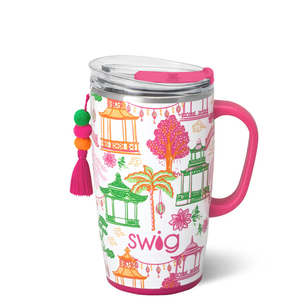 SWIG | Pagoda Paradise | Travel Mug 18oz