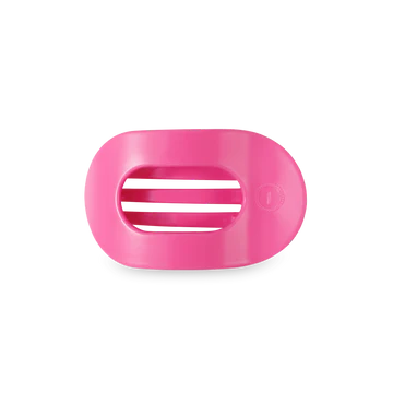 Teleties Paradise Pink Flat Round Hair Clip Small