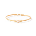 Ronaldo Jewelry | Pearl Of My Heart Bracelet | 14K Gold Artist Wire | Size 6.5