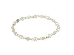 enewton | Pearl Sincerity 4mm Gemstone Bead Bracelet | Aquamarine