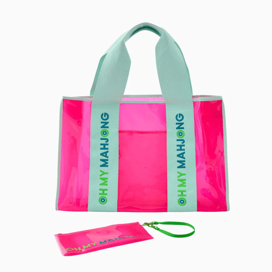 Oh My Mahjong! | Beach Bag | Pink