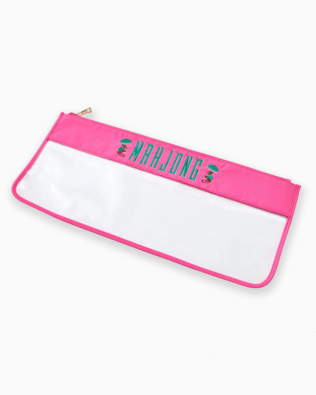 Oh My Mahjong! | Pink Monkey | Mahjong Zippered Bag