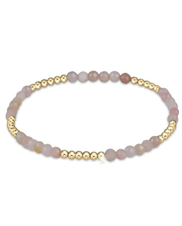 enewton | Blissful Pattern 2.5mm Gemstone Bracelet | Pink Opal