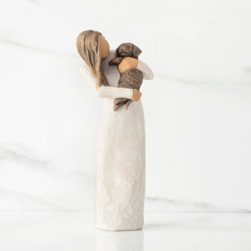 Willow Tree | Adorable You | Dark Dog Figure