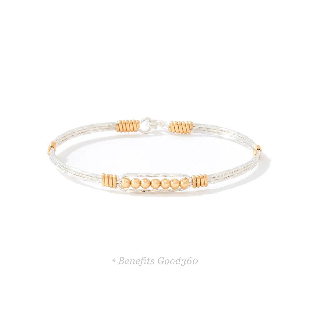 Ronaldo Jewelry | Power of Prayer Bracelet | 14K Gold Artist Wire | Size 6.75