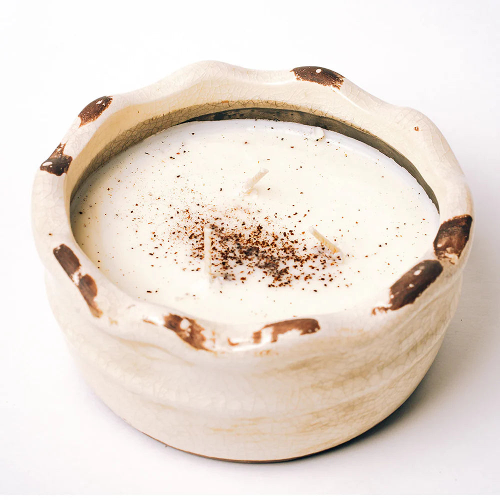 Swan Creek Peppermint Twist Ruffled Bowl Candle 17OZ