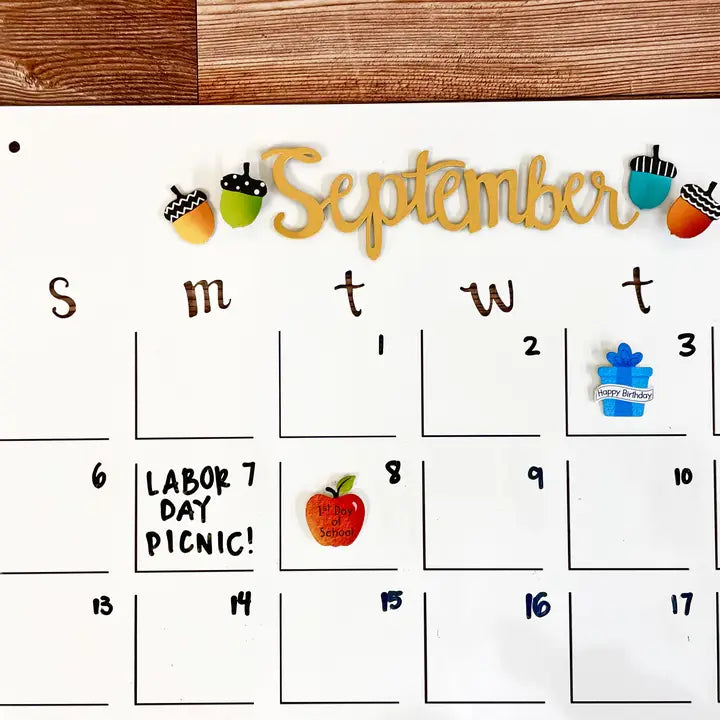Roeda Studios | Calendar Magnet Set | School Days