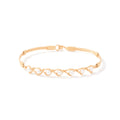 Ronaldo Jewelry | Simple Blessings Bracelet | 14K Gold Artist Wire w/ Crystal Pearl | Size 6.75