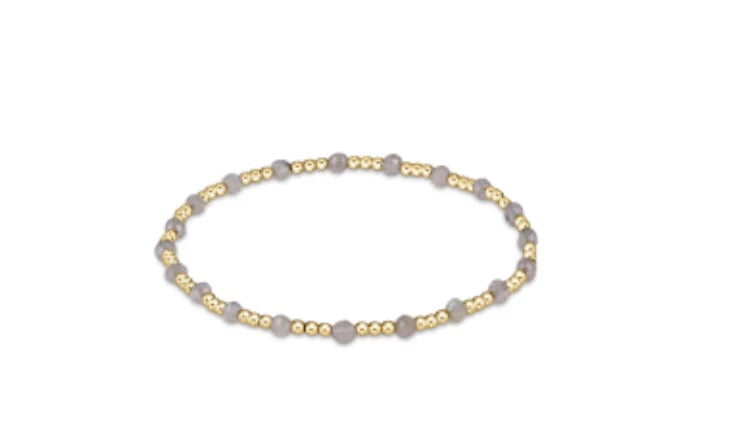 enewton | Gold Sincerity Pattern 3mm Bead Bracelet | Labrodorite