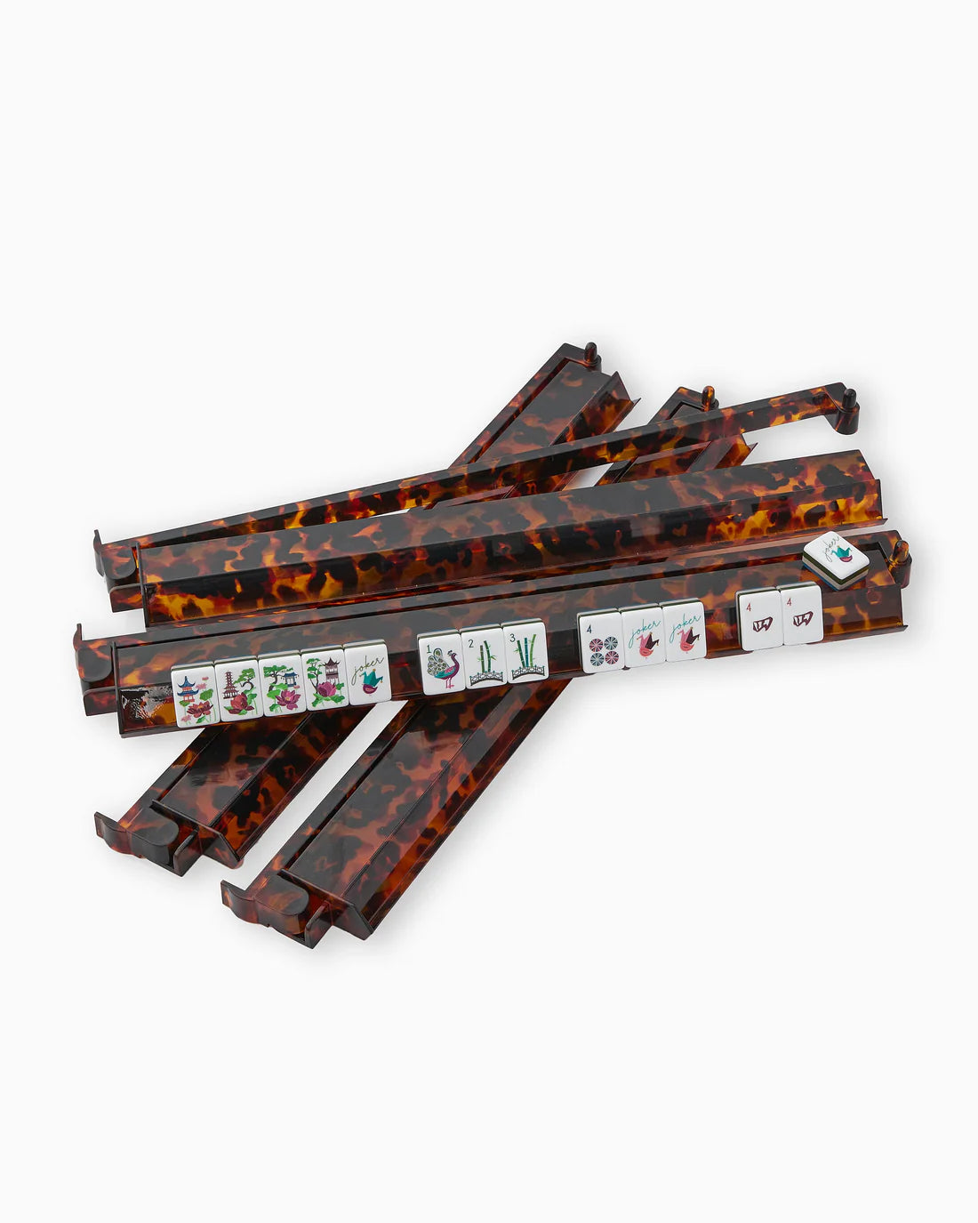 Oh My Mahjong! | Tortoise Shell | Rack & Pusher Set