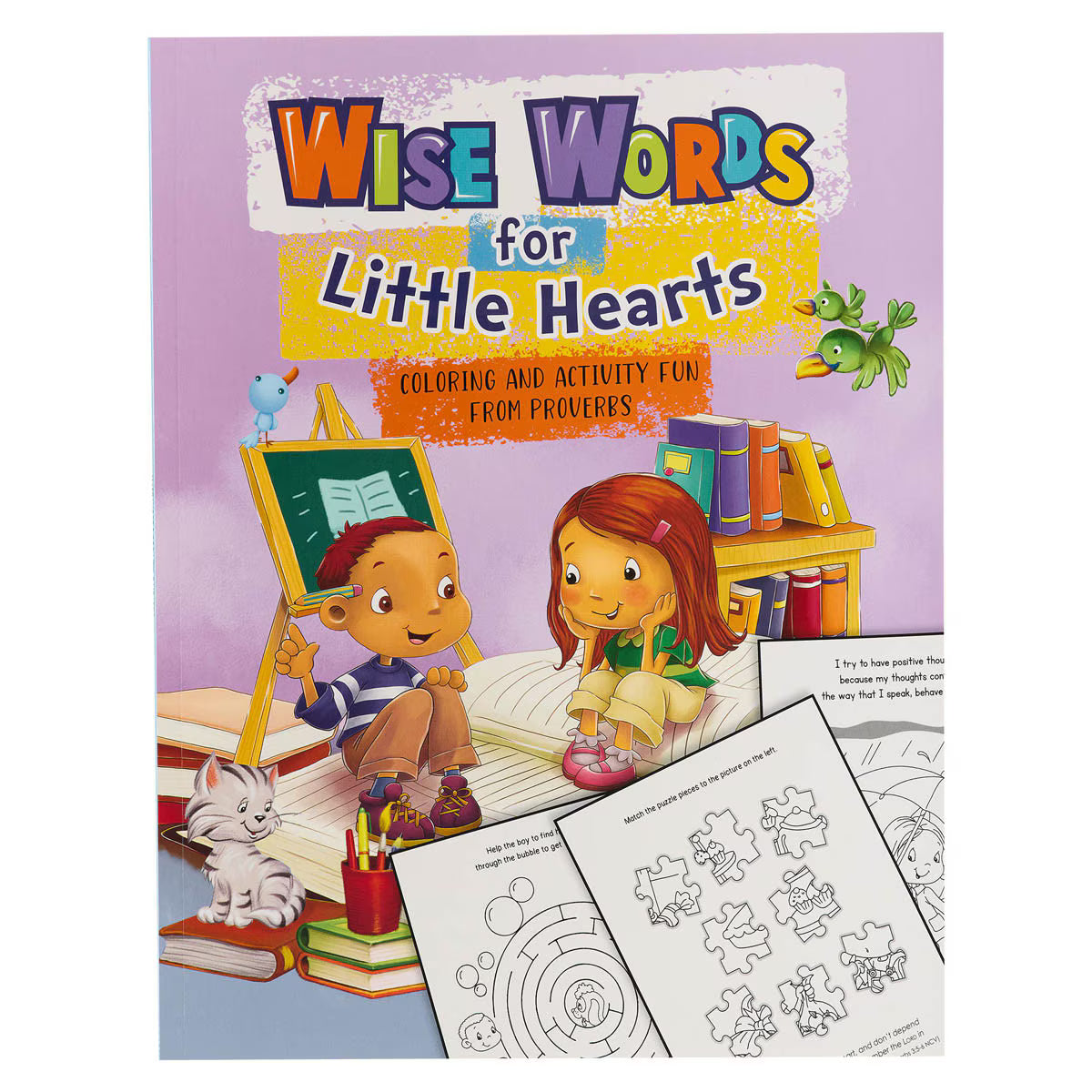 Christian Art Gifts | Activity Book | Wise Words for Little Hearts