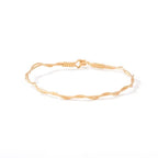 Ronaldo Jewelry | You & Me Bracelet | 14K Gold Artist Wire | Size 7