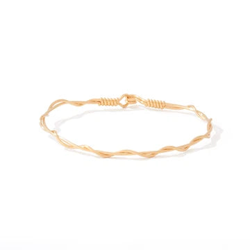 Ronaldo Jewelry | You & Me Bracelet | 14K Gold Artist Wire | Size 7